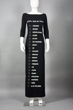 Robe longue vintage MOSCHINO Millenium Mood Checklist