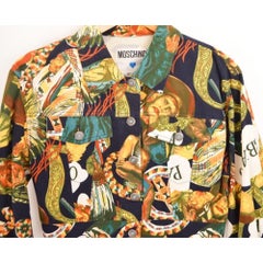 Vintage 1990's Moschino Native American Pattern Multi colour Jacket