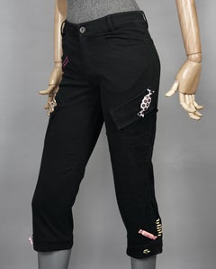 Vintage MOSCHINO "Never Accept Sweets from Strangers!" Candies Capri Pants