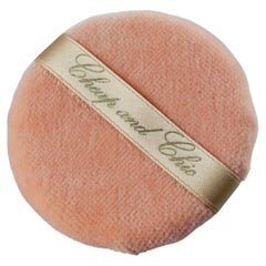 Vintage MOSCHINO Pink Cosmetic Powder Puff Novelty Brooch