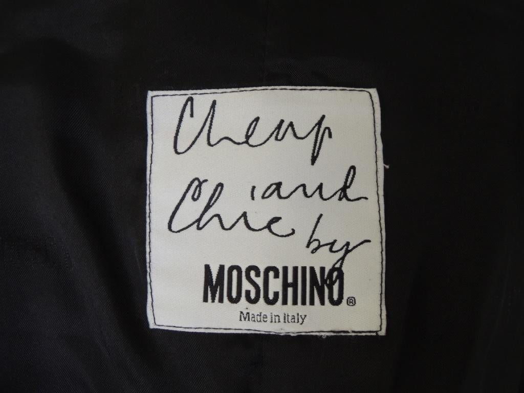 Vintage Moschino Plush Leopard Print Vest In Excellent Condition For Sale In Oakland, CA