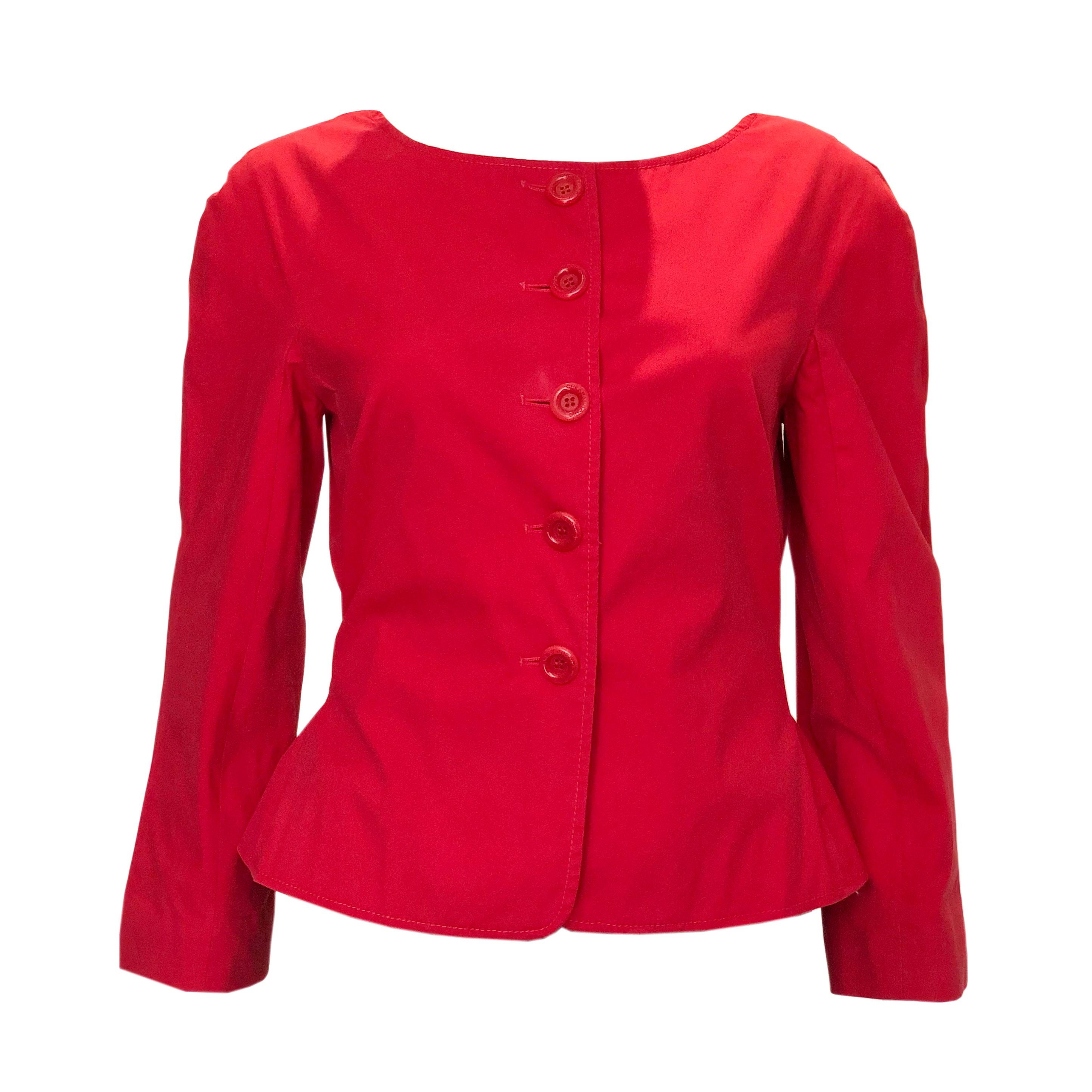 Vintage Moschino Red Jacket For Sale