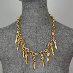 Vintage MOSCHINO Scissor Figural Charm Necklace