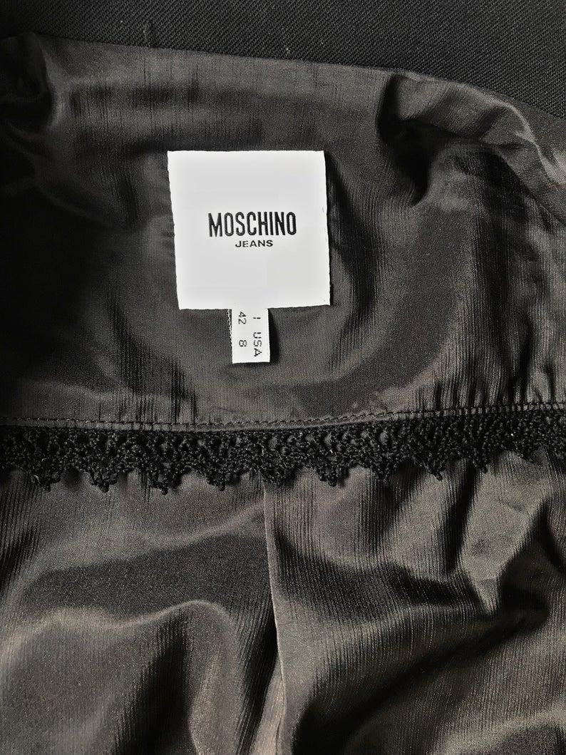 Vintage MOSCHINO Scissor Novelty Blazer Jacket For Sale 1