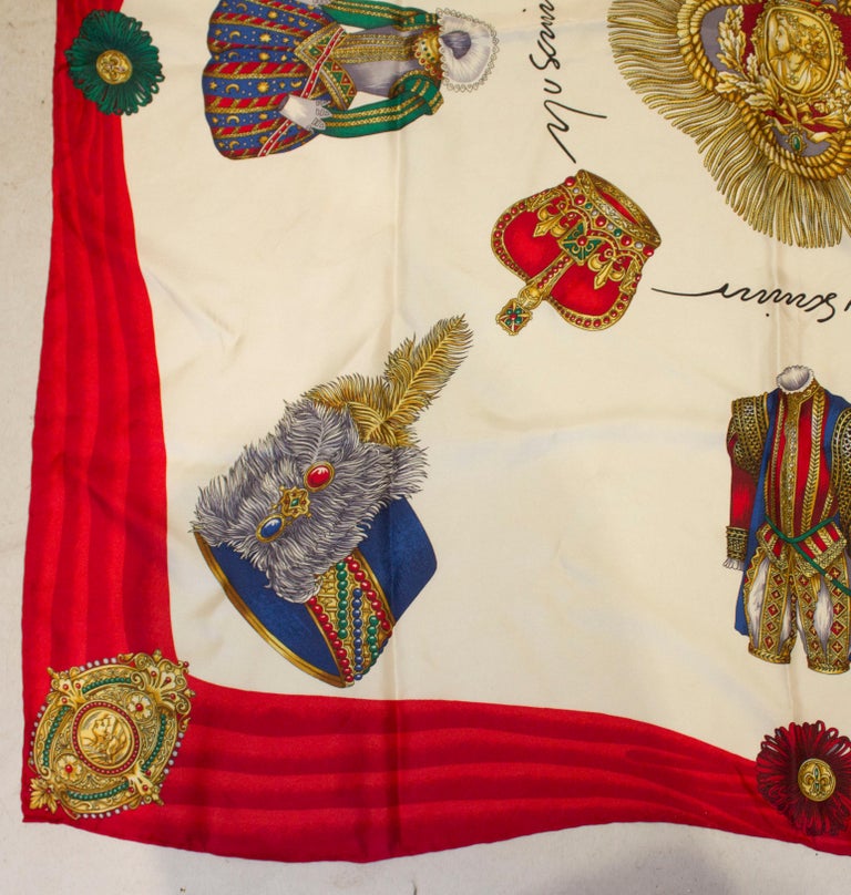 MOSCHINO 1990s Large silk scarf