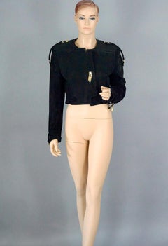 Vintage MOSCHINO Suede Novelty Padlock Jacket
