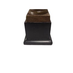 Vintage Moss Green Iron Campagna Urn Shaped Lamps