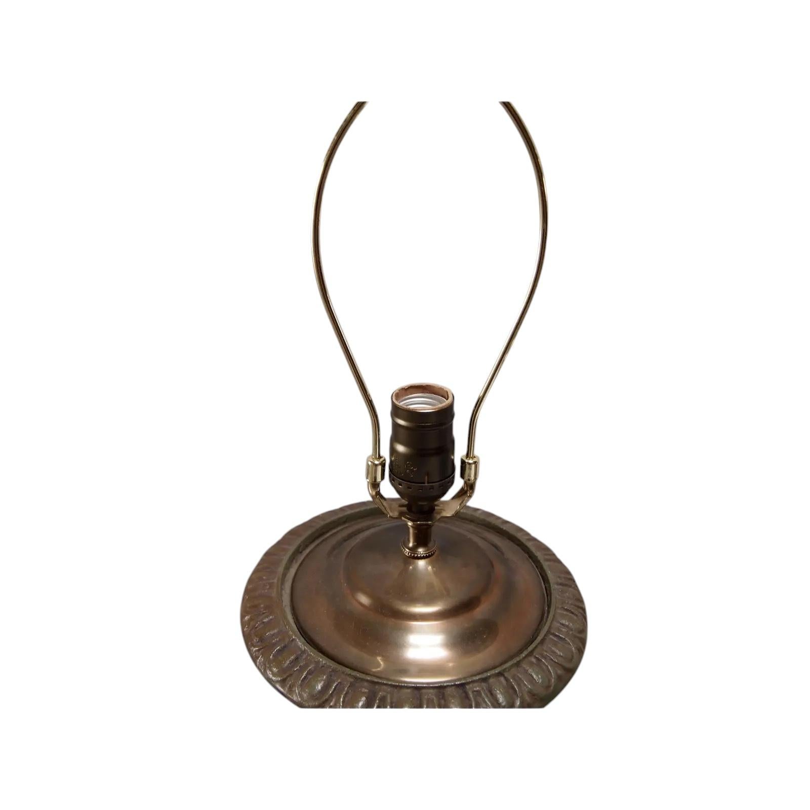 Vintage Moss Green Iron Campagna Urn Shaped Lamps In Good Condition For Sale In Chapel Hill, NC