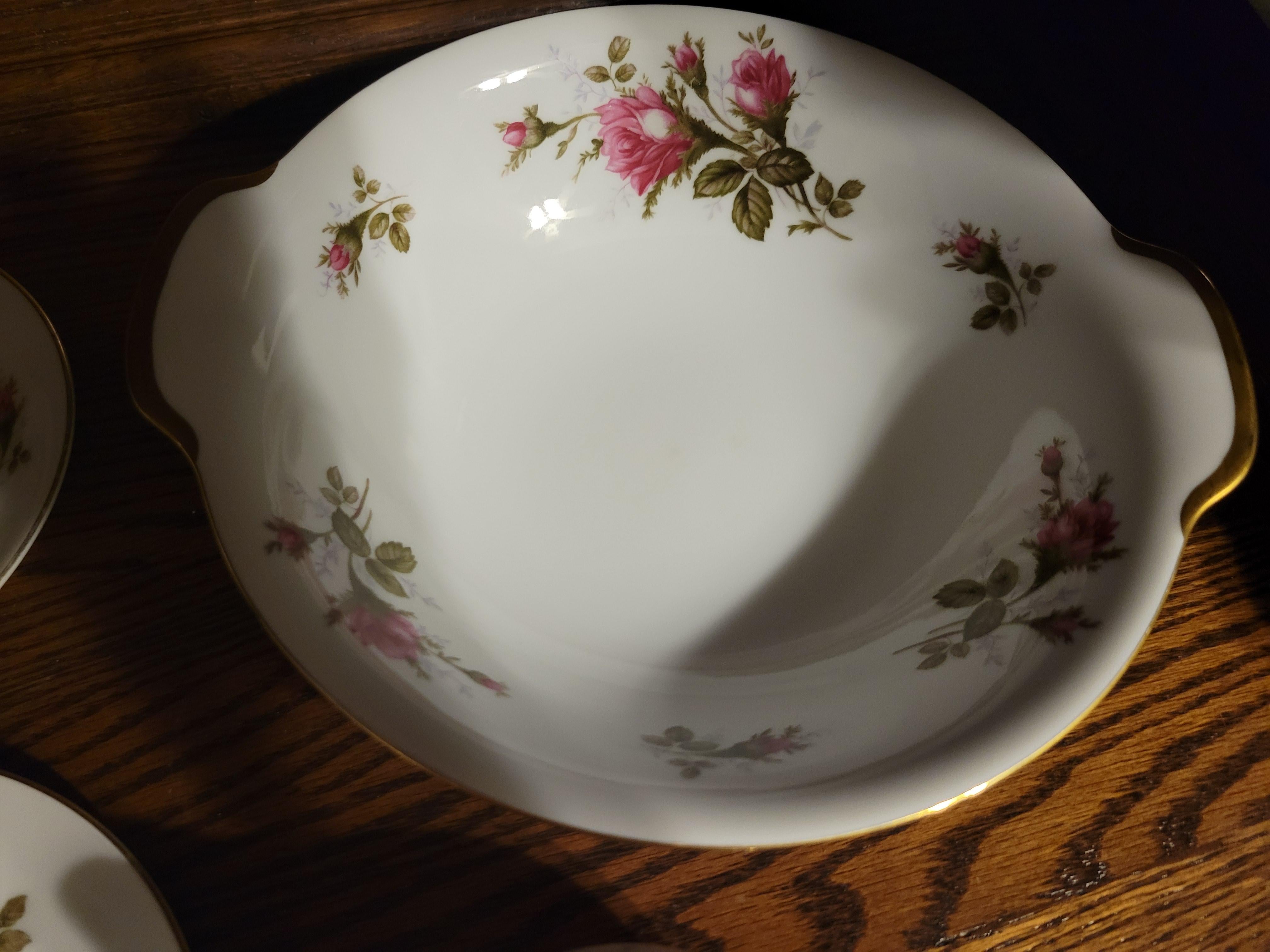 Vintage Moss Rose by Japan Fine China Tea Set - 28 Pieces 5