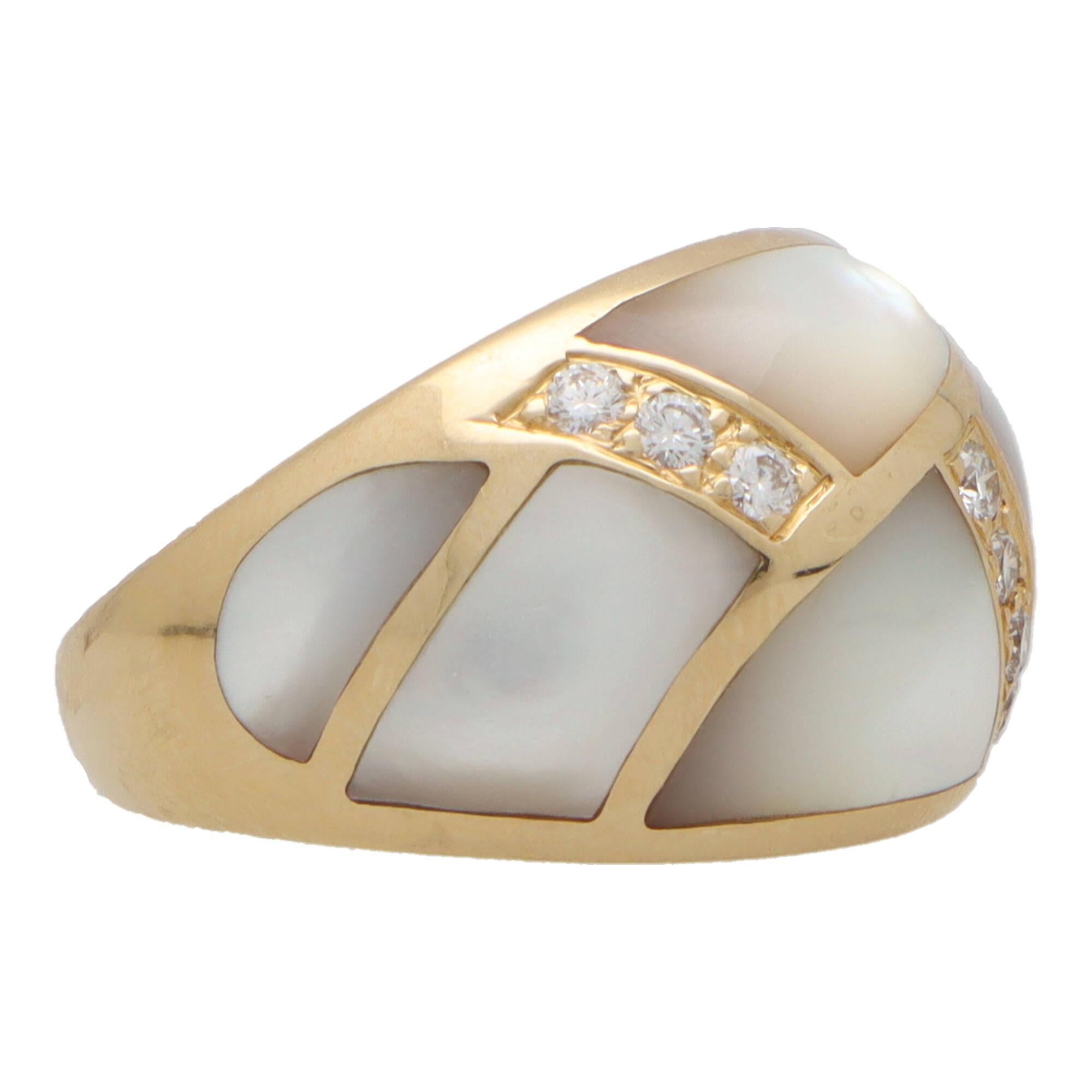 vintage mother of pearl ring