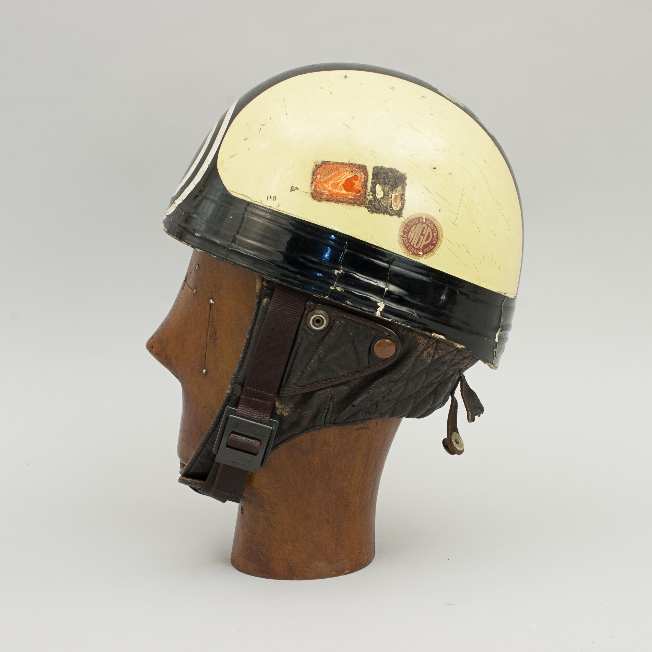 vintage race helmet