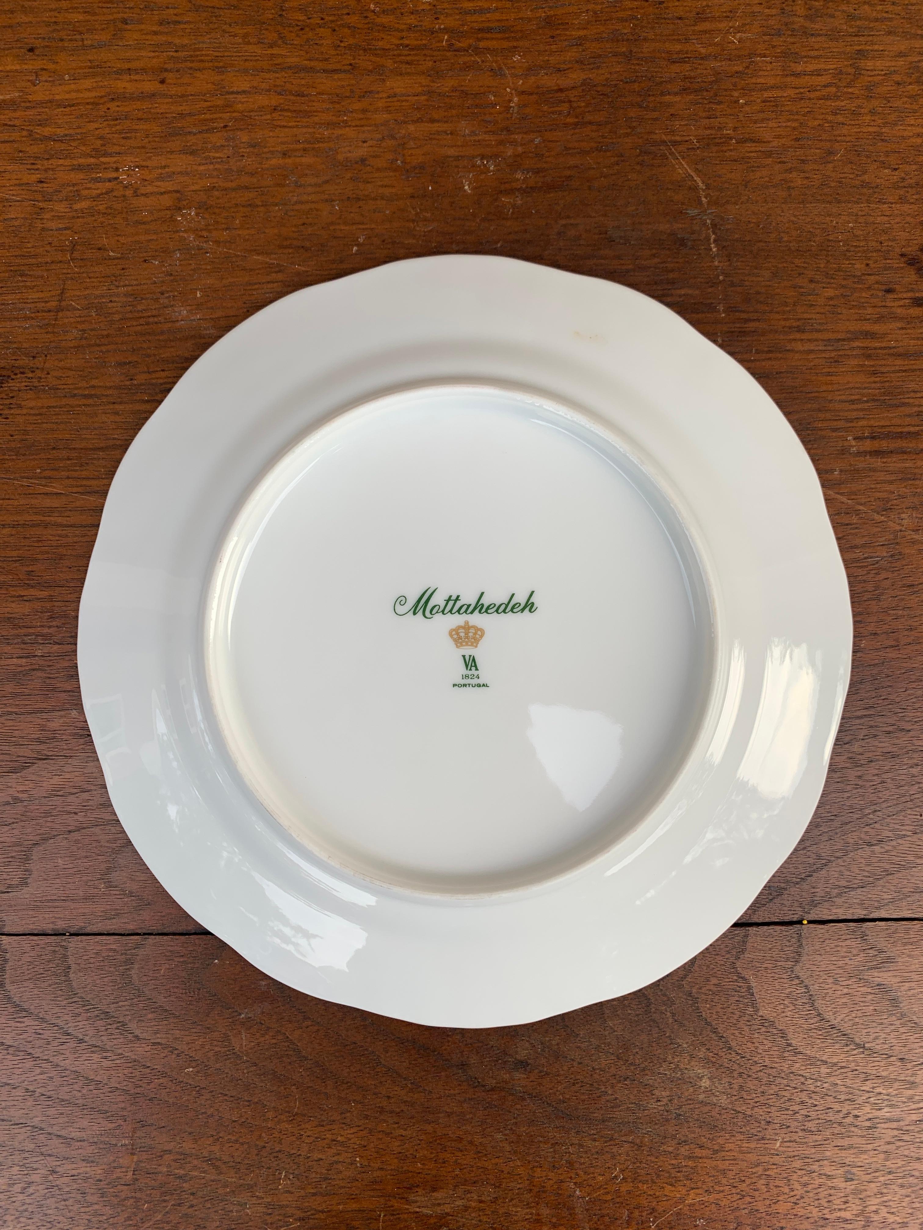 Juego de seis platos de frutas de verano vintage Mottahedeh Vista Alegre en venta 1