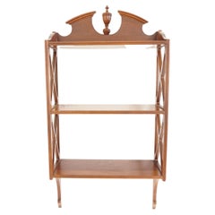 Antique Mounted Bookcase, Display open wall Cabinet, Scotland 1930