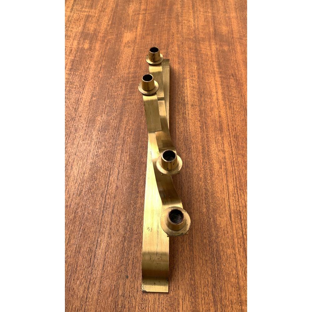 Beweglicher Kerzenhalter aus Messing, 1970er Jahre (20. Jahrhundert) im Angebot