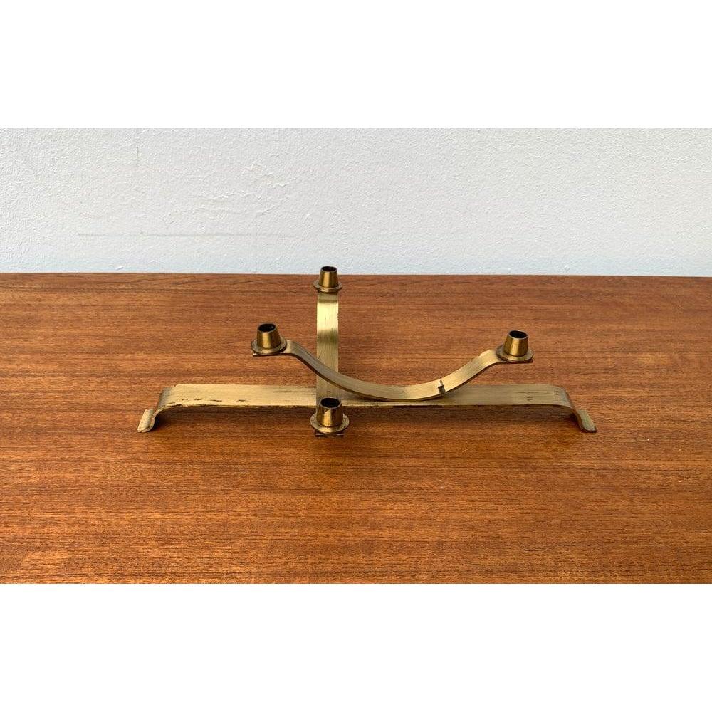 Beweglicher Kerzenhalter aus Messing, 1970er Jahre im Angebot 1