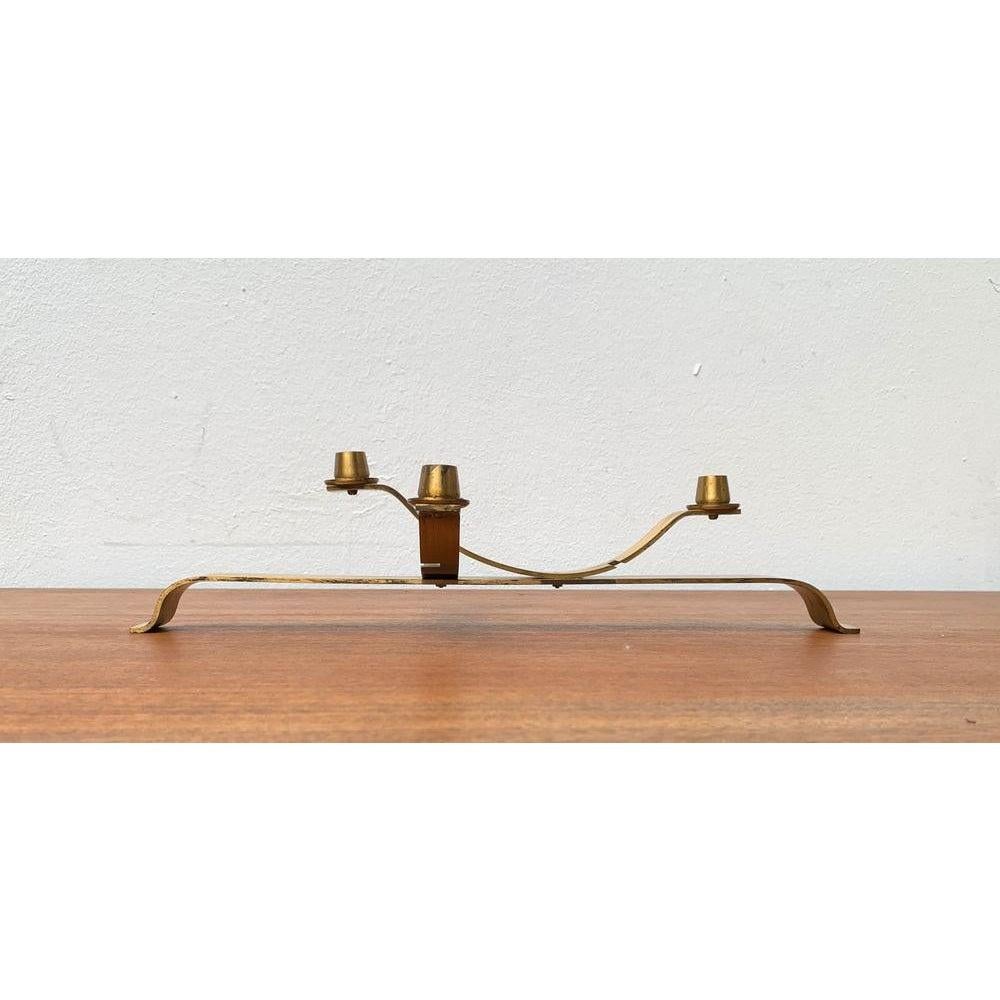 Beweglicher Kerzenhalter aus Messing, 1970er Jahre im Angebot 3