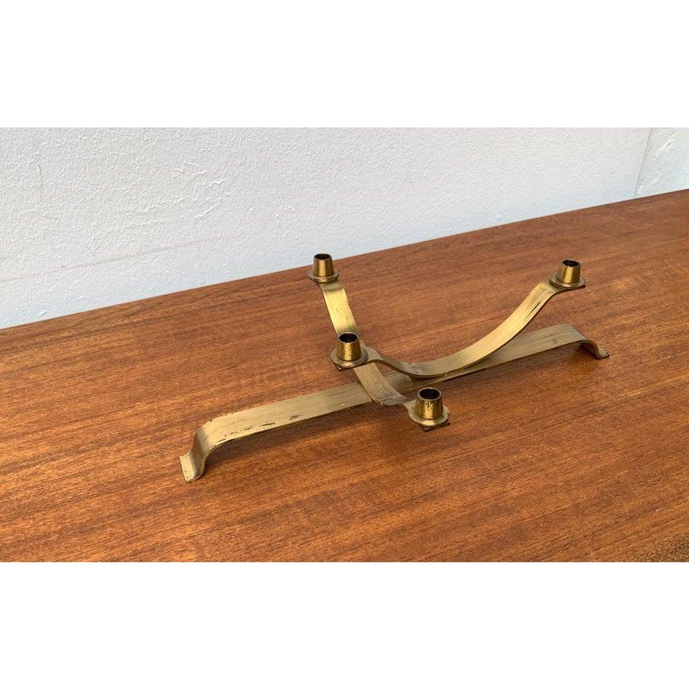 Beweglicher Kerzenhalter aus Messing, 1970er Jahre im Angebot 4