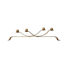 Vintage Movable Brass Candleholder, 1970s