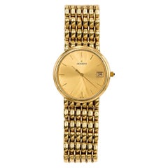 Vintage Movado 14K Yellow Gold Watch, Round Dial, Quartz Movement