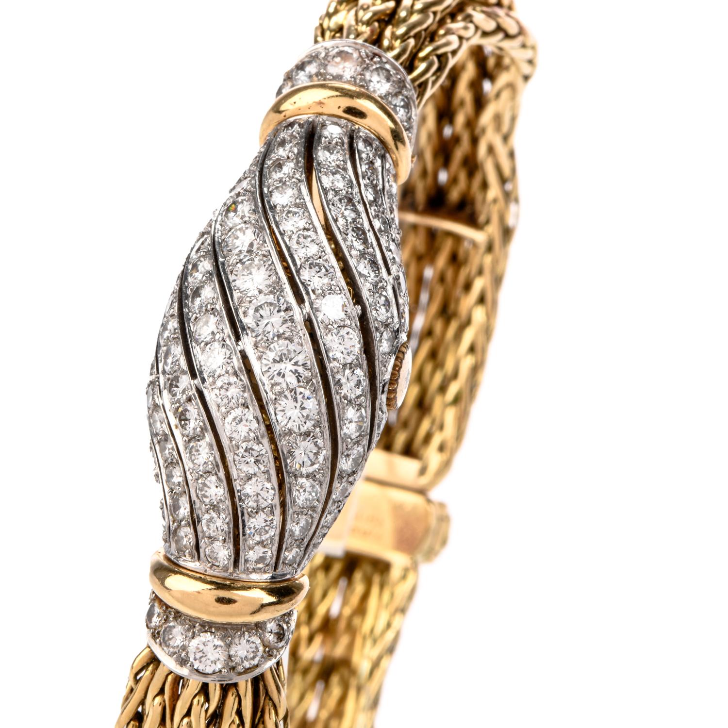 Vintage Movado 18 Karat Diamond Gold Covered Watch 1
