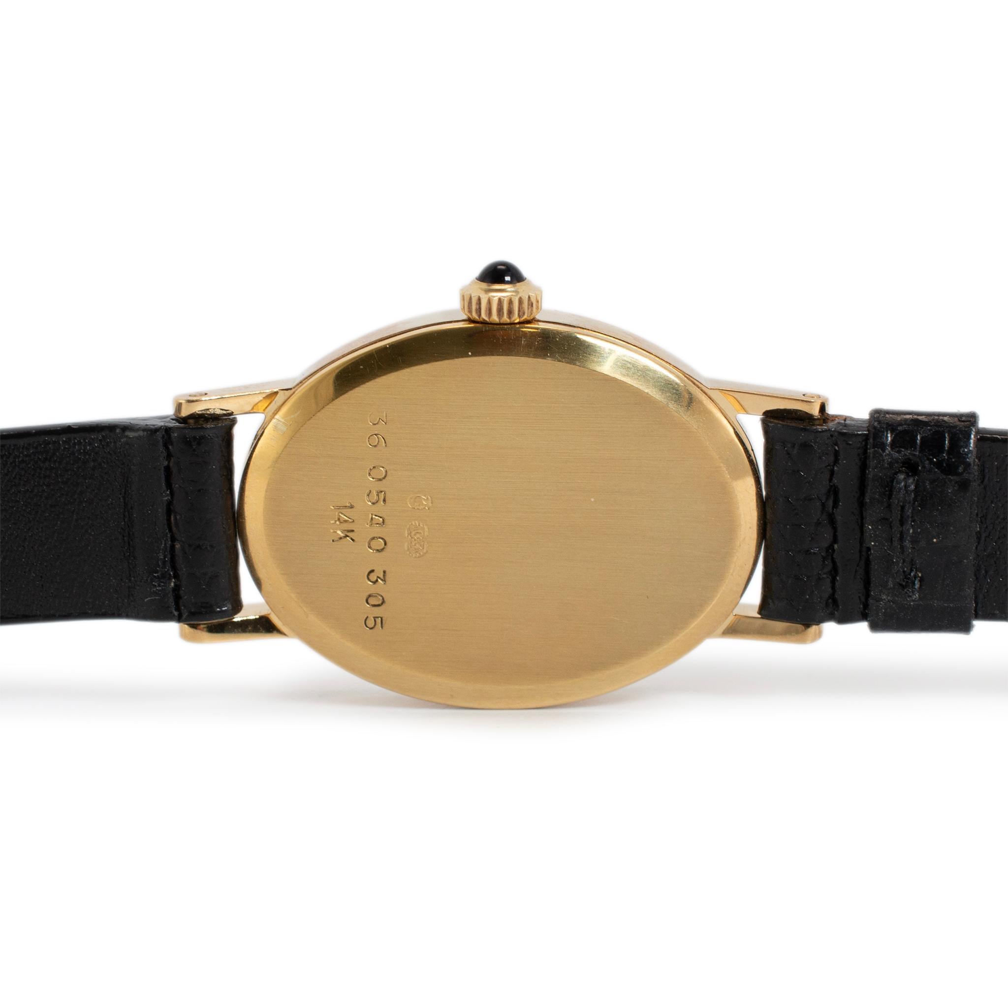 De las mujeres Reloj Vintage Movado 19MM Movimiento Zenith Oro Amarillo 14K Cuerda Manual en venta