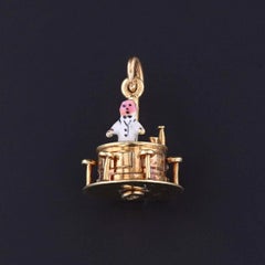 Vintage Moveable Bar Charm of 14k Gold by Sloan & Co.