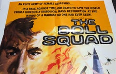 Vintage Movie Poster, Cult 'B' Movie "The Doll Squad", circa 1973, New Old Stock