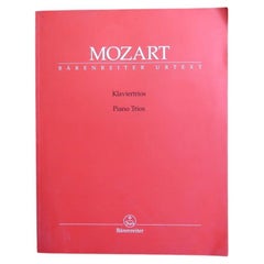 Vintage Mozart Piano Concerto Score — Bärenreiter Urtext Edition, Large 2C185