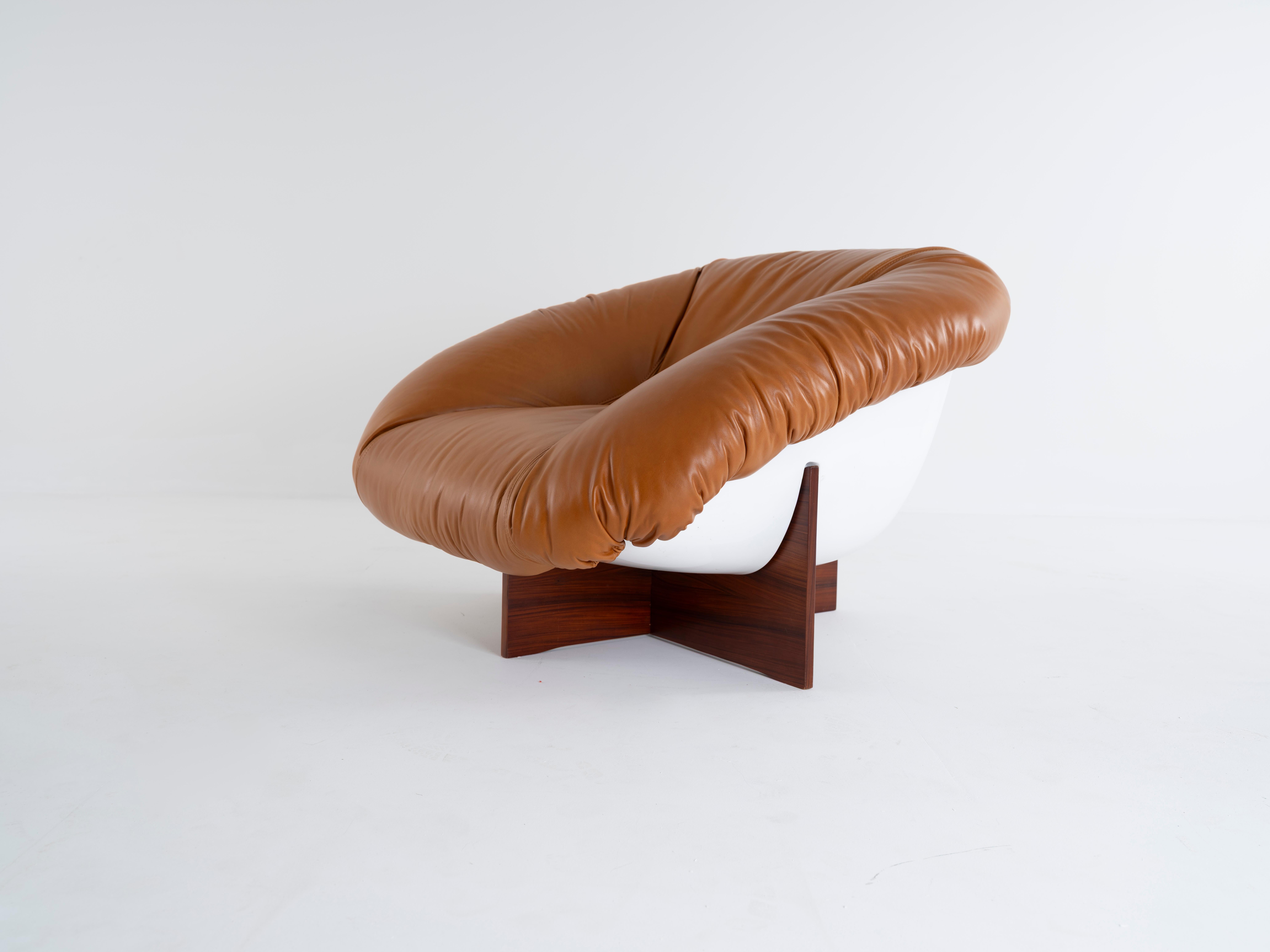 Brasiliano Coppia di poltrone vintage MP-61, Percival Lafer, Brasile, anni '70 in vendita