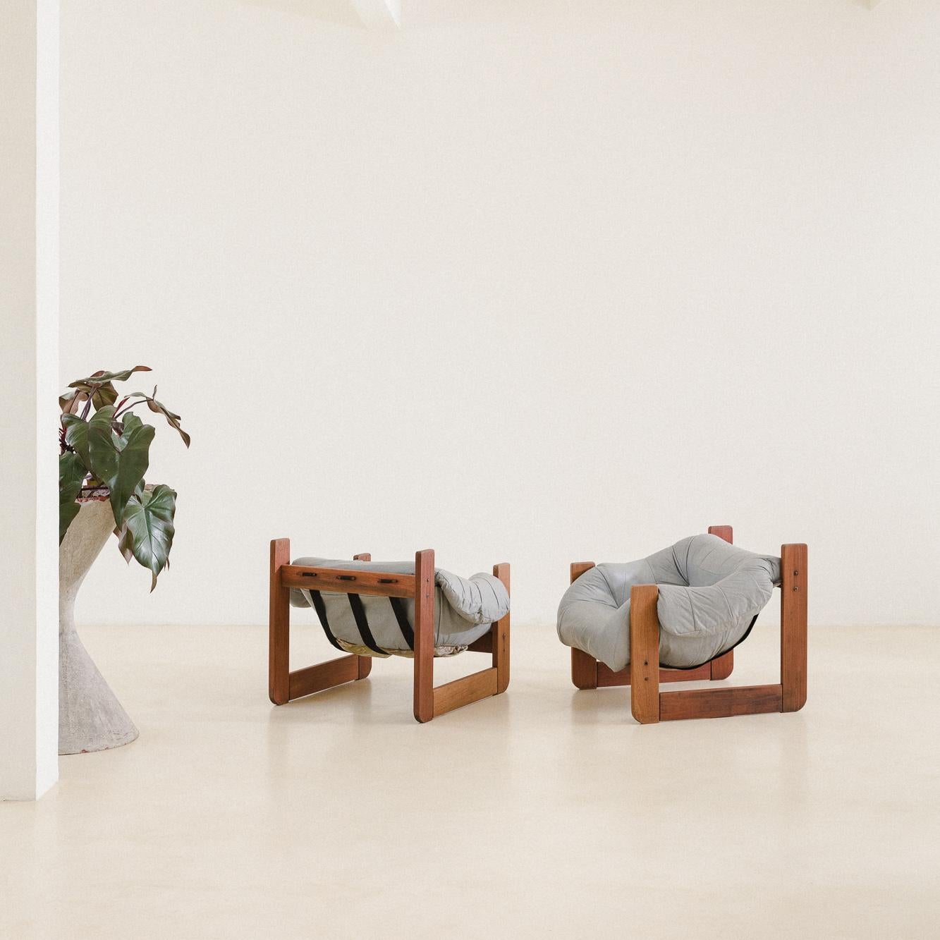 Mid-Century Modern Vintage MP-97 Lounge Chair by Percival Lafer, 1970s, Brazilian Midcentury