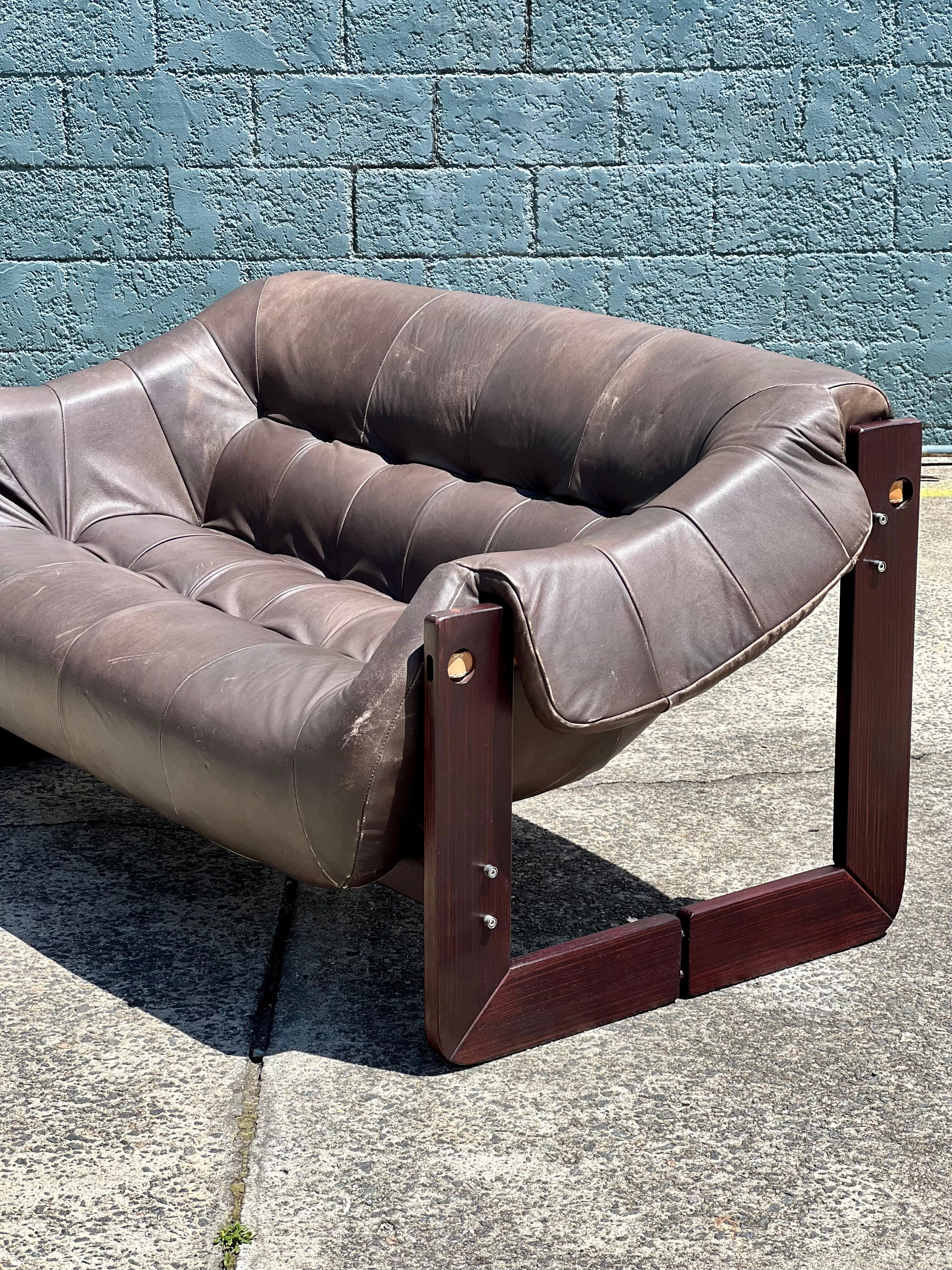 Late 20th Century Vintage MP-97 Percival Lafer Loveseat 2-Seater Sofa