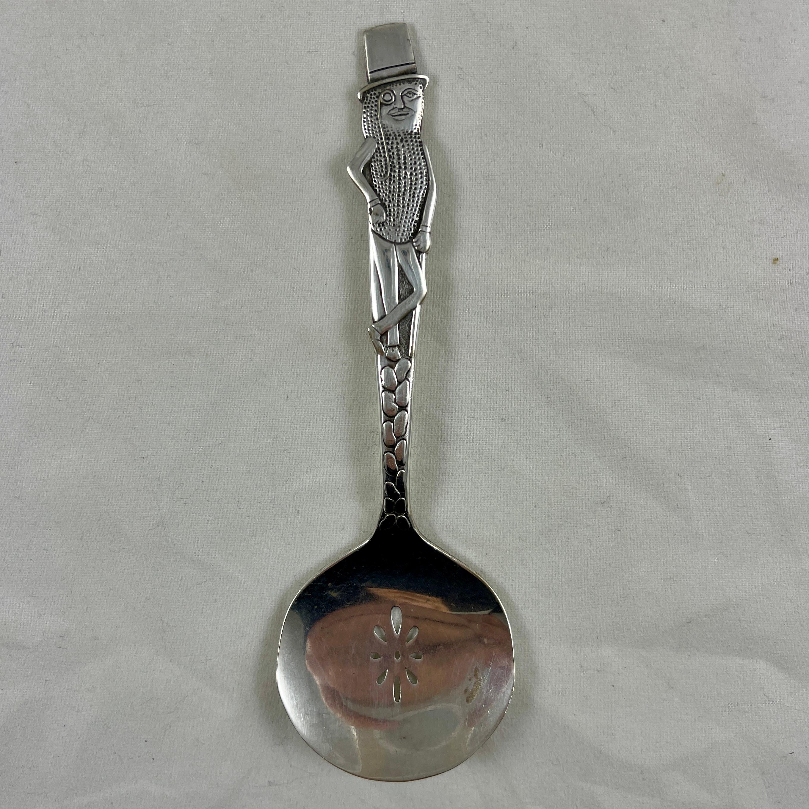 carlton silver plate mr. peanut spoon