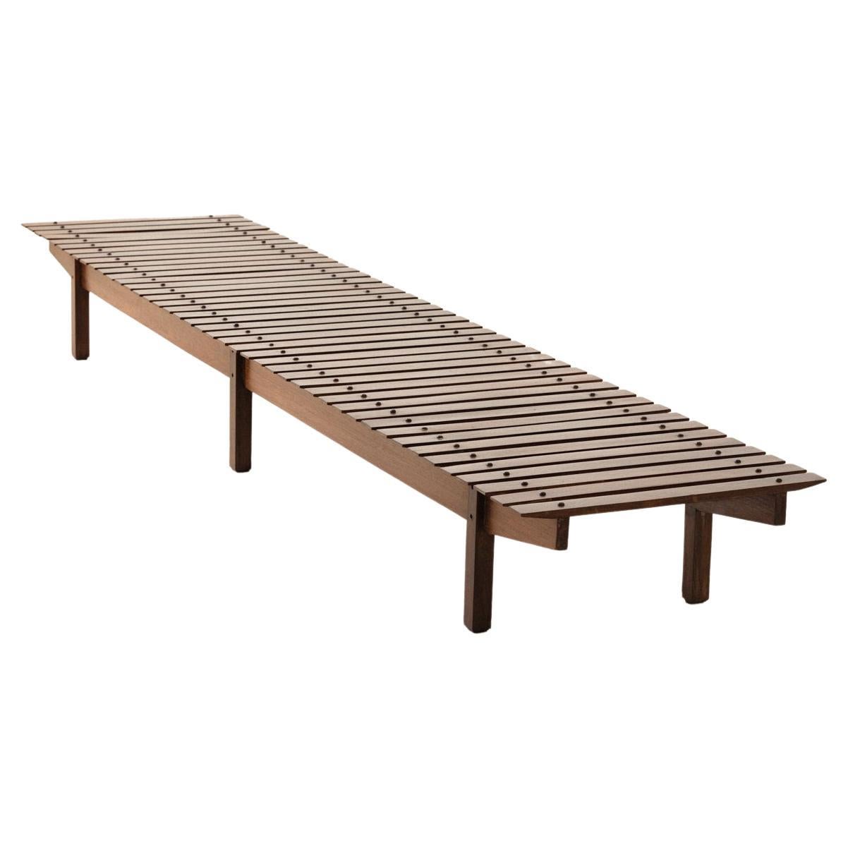 Vintage Mucki Bench in Rosewood by Sergio Rodrigues, 1958, Brazilian Midcentury For Sale