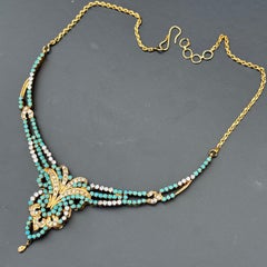 Vintage Mughal Gold-Plated Choker Necklace