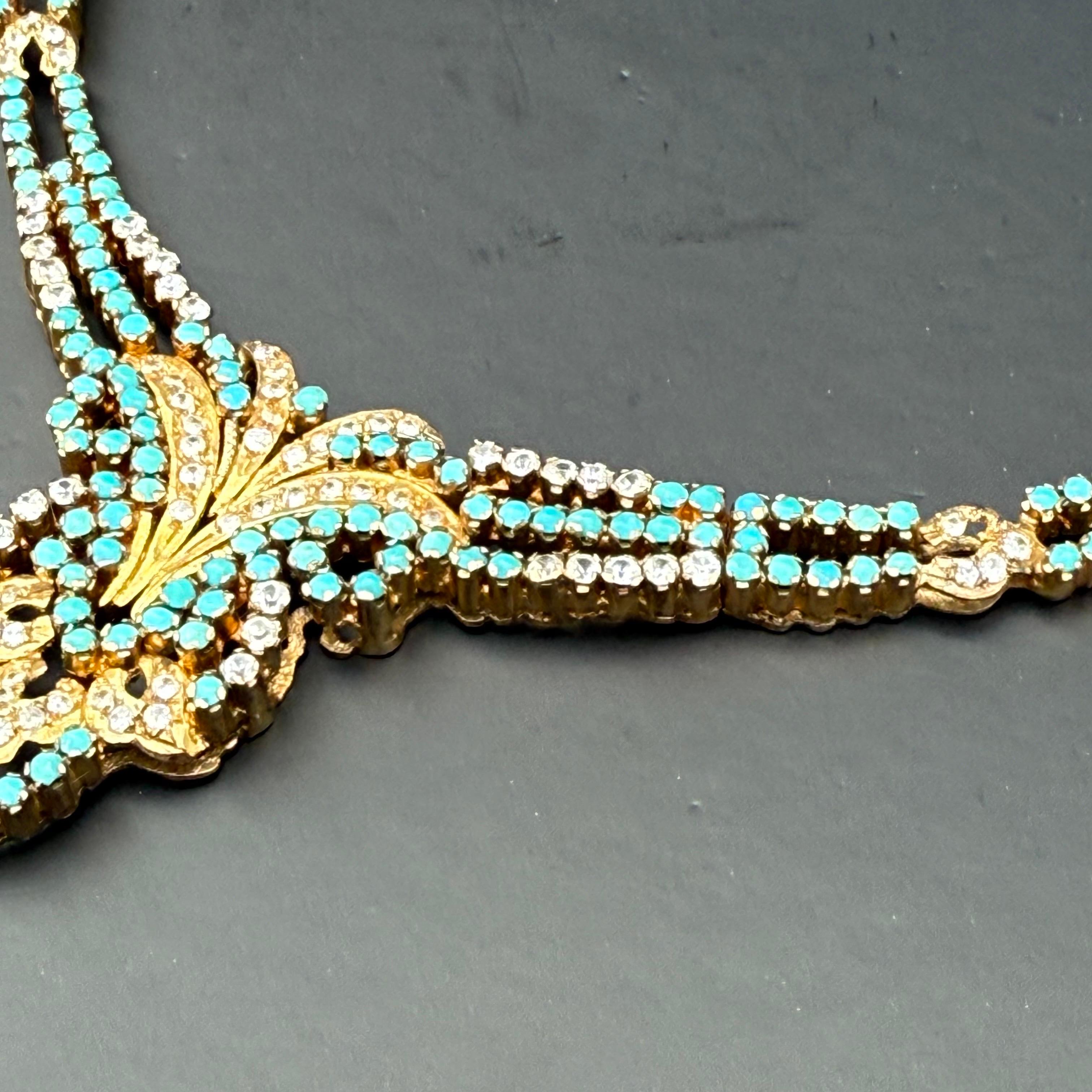 Donna Collana girocollo Mughal d'epoca placcata in oro in vendita