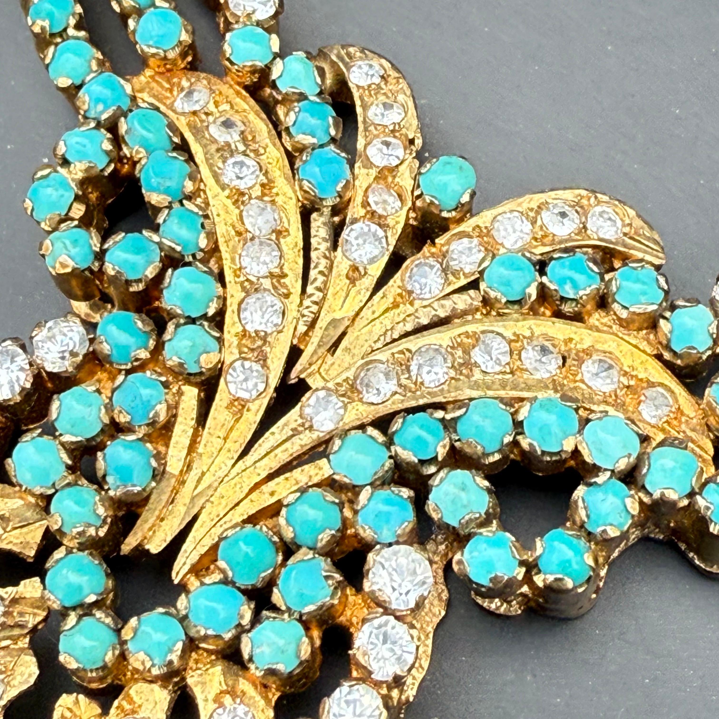 Collana girocollo Mughal d'epoca placcata in oro in vendita 3