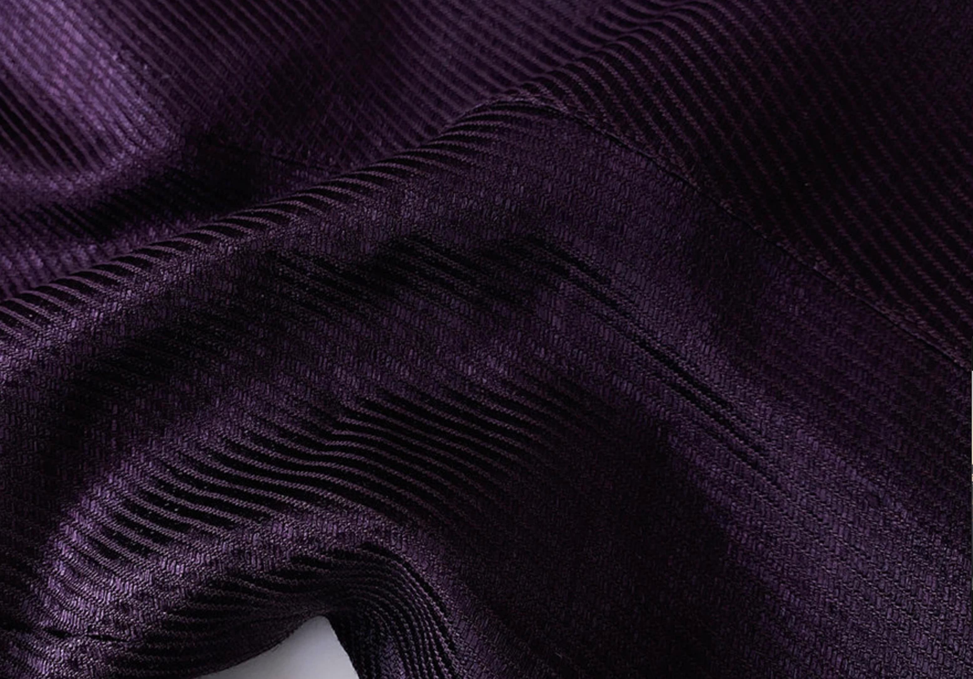 Women's Mugler Blazer Jacket Dramatic Cutout Purple Lilac ZigZag V-Neck  For Sale