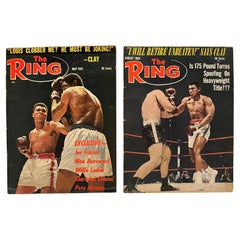 Vintage Muhammad Ali Ring Magazines set of 2 (1966-1967)