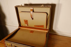 Vintage Mulberry Scotch-grain Attache Case, Briefcase or Small Suitcase