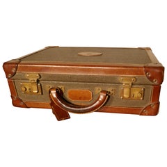 Vintage Mulberry Scotch-grain Attache Case:: Aktentasche oder kleiner Reisekoffer