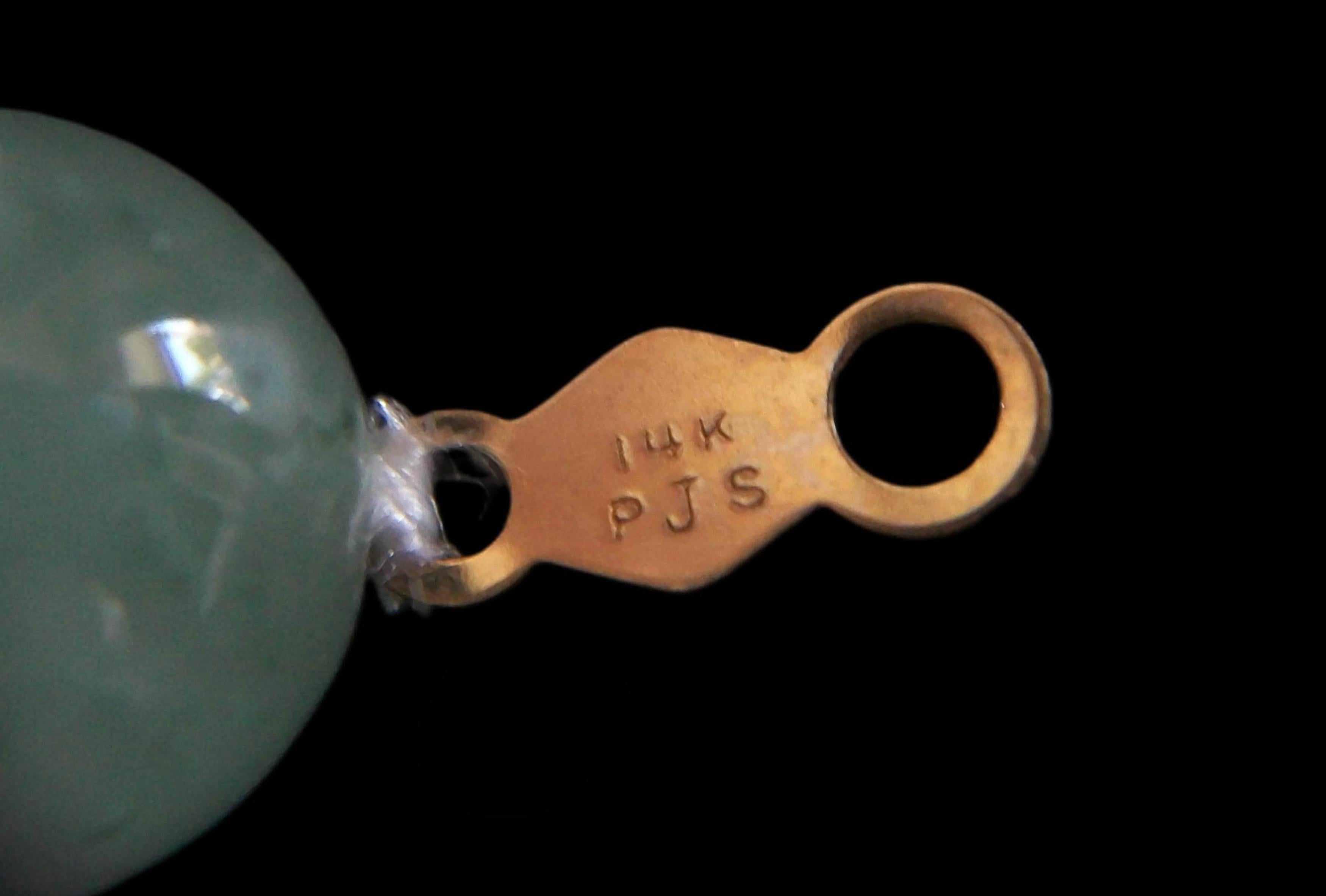 da uomo o donna Collana di quarzo con perline multicolore d'epoca - Chiusura a 14 carati - Lunghezza 18