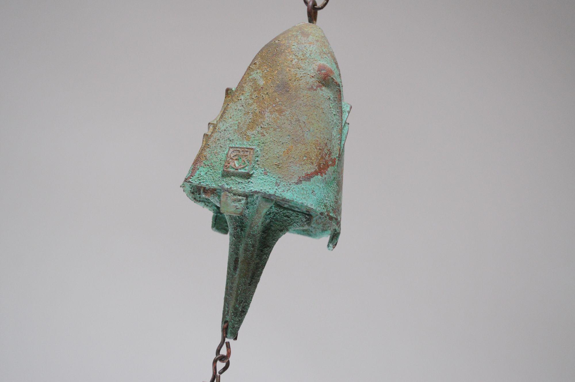 Mehrfarbige Vintage-Bronzeglocke / Wind Chime von Paolo Soleri für Arconsanti, Vintage im Angebot 2