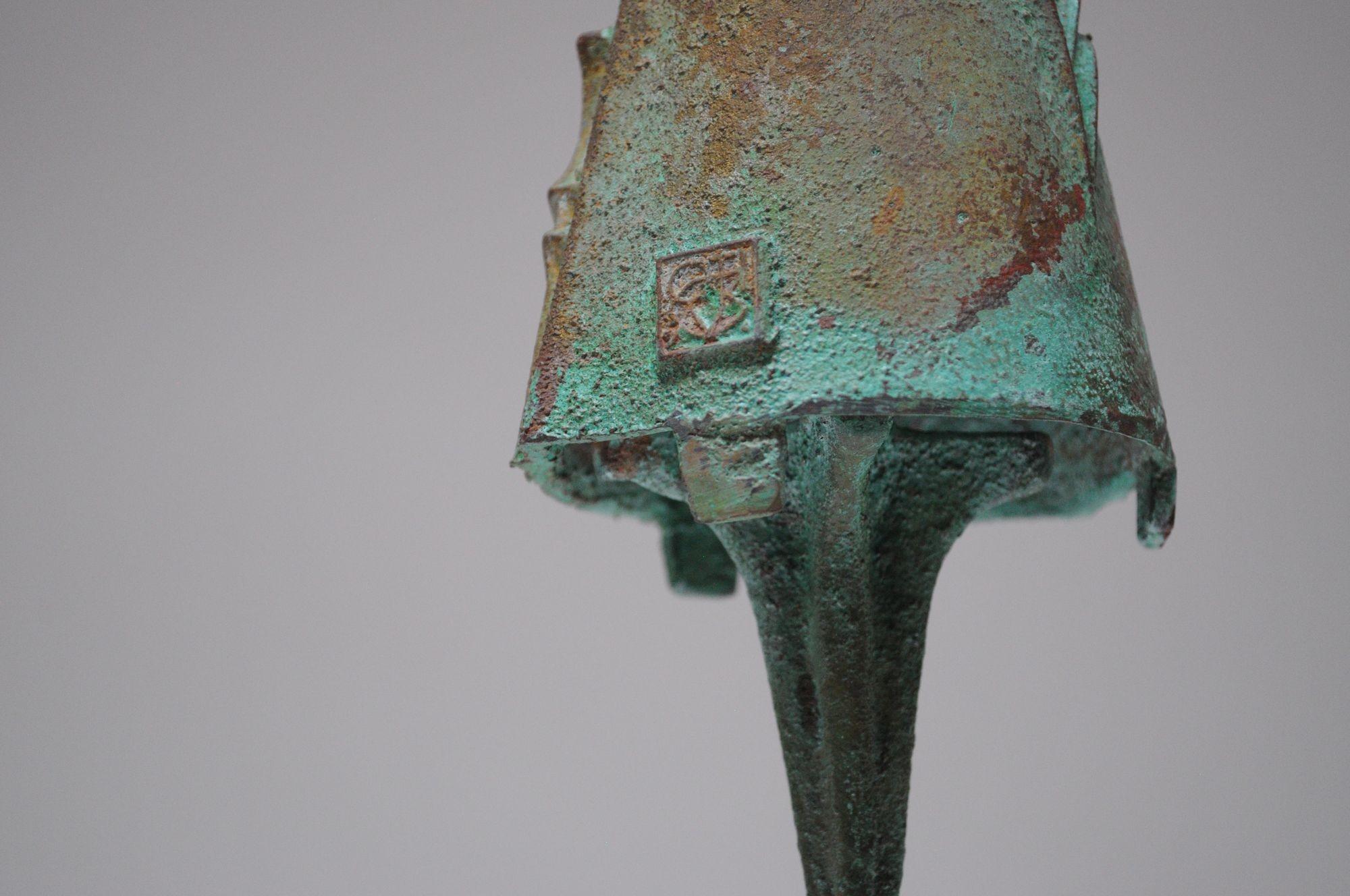Mehrfarbige Vintage-Bronzeglocke / Wind Chime von Paolo Soleri für Arconsanti, Vintage im Angebot 12