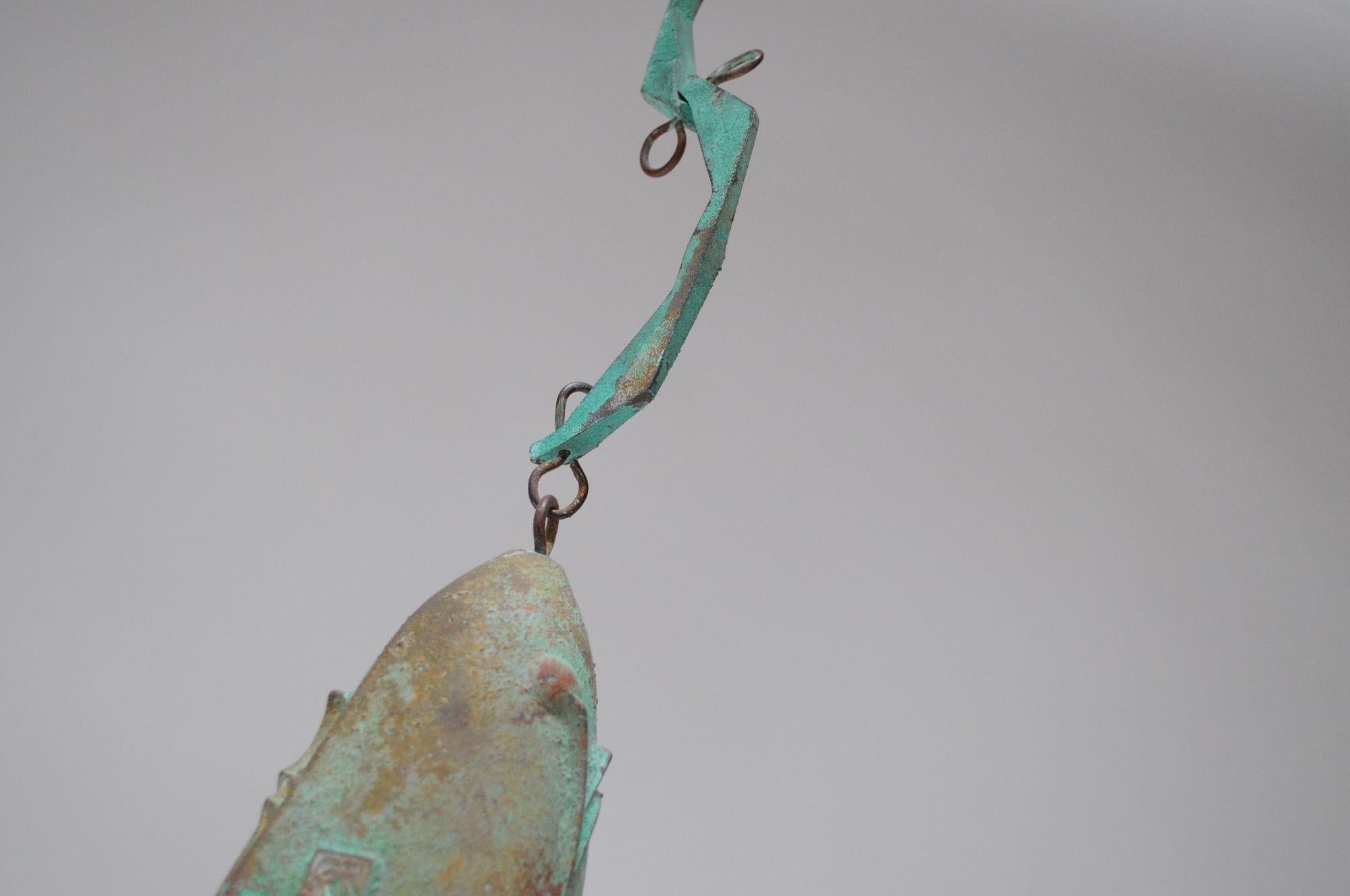 Mehrfarbige Vintage-Bronzeglocke / Wind Chime von Paolo Soleri für Arconsanti, Vintage im Angebot 6