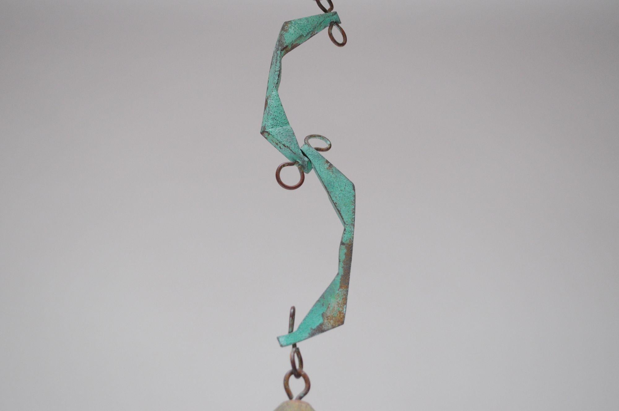 Mehrfarbige Vintage-Bronzeglocke / Wind Chime von Paolo Soleri für Arconsanti, Vintage im Angebot 5