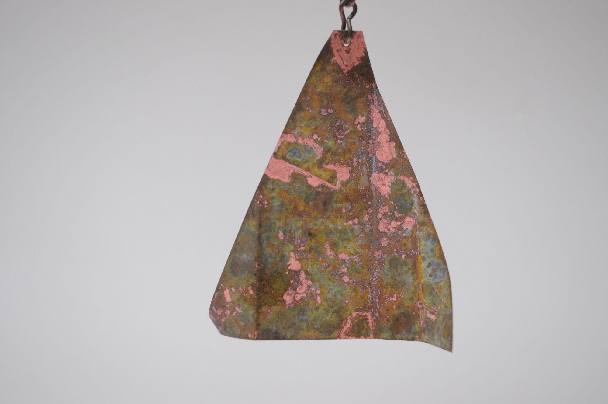 Mehrfarbige Vintage-Bronzeglocke / Wind Chime von Paolo Soleri für Arconsanti, Vintage im Angebot 4