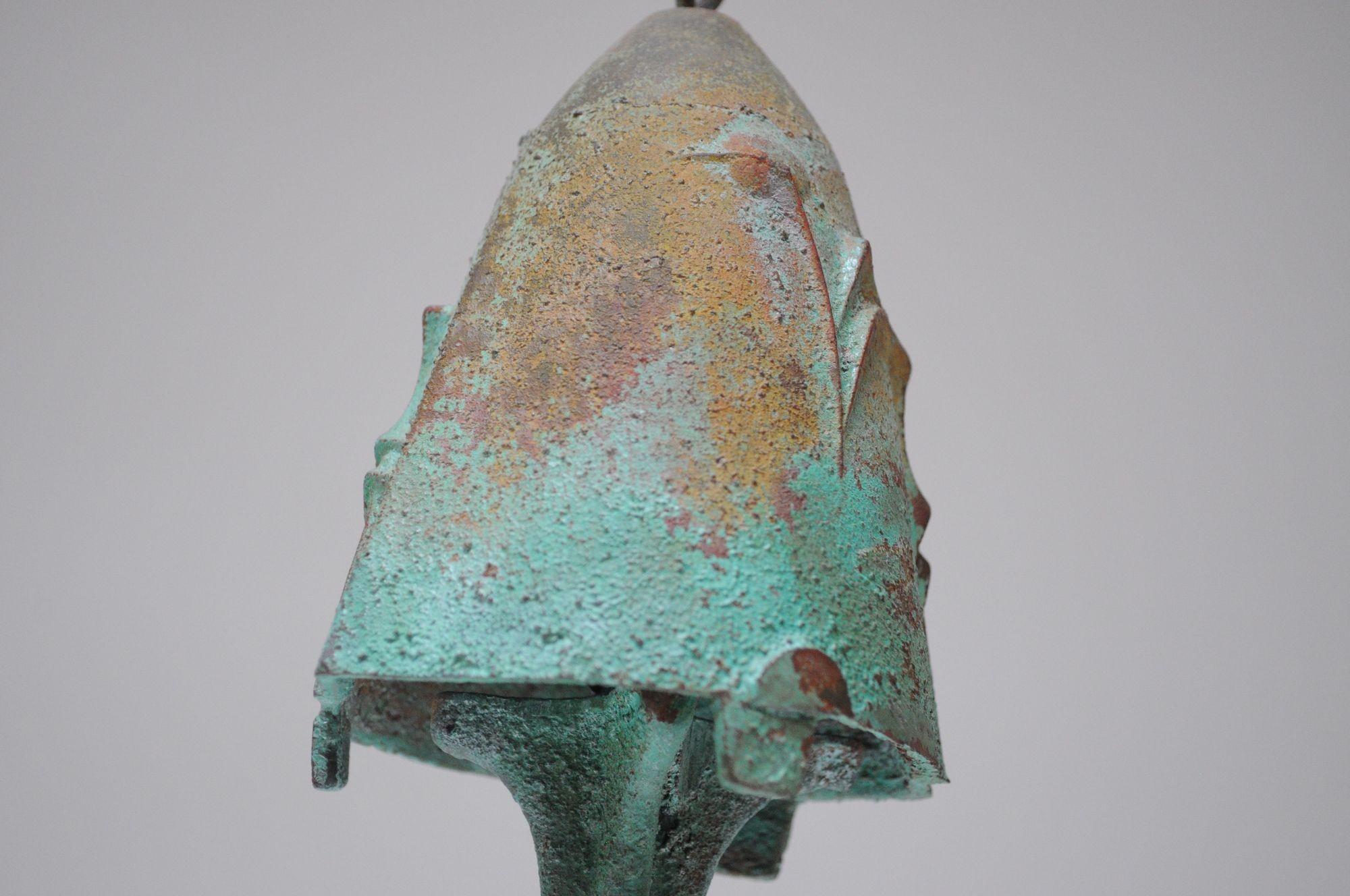 Mehrfarbige Vintage-Bronzeglocke / Wind Chime von Paolo Soleri für Arconsanti, Vintage (Metall) im Angebot