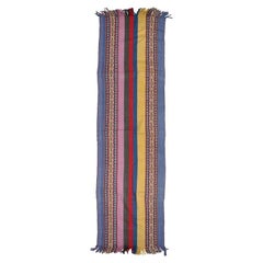 Vintage Multi-Color Ethnic Blanket Table Runner Wall Hanging Throw from Peru