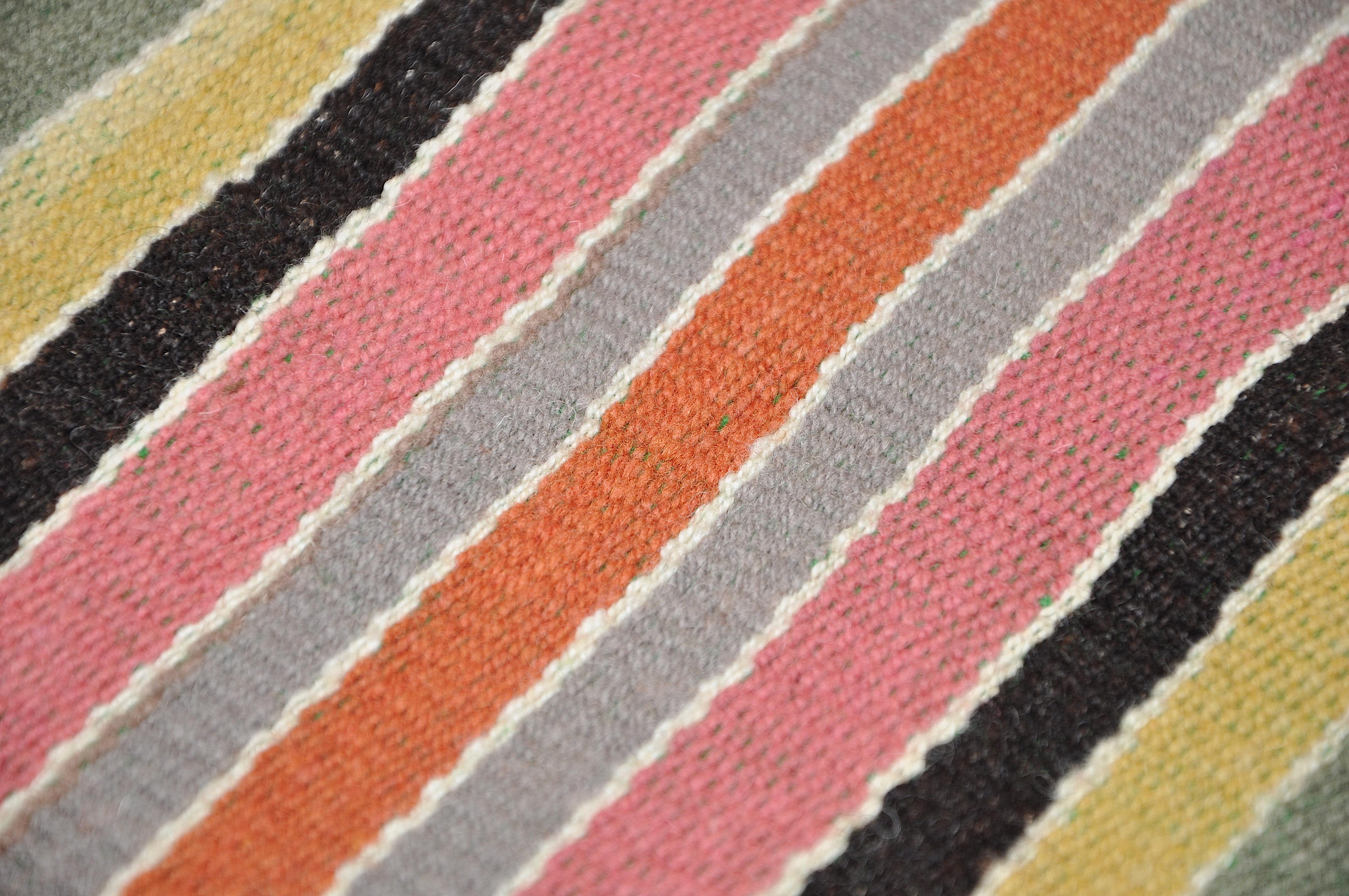 Bohemian Vintage Multi-Color Ethnic Place Matts from Peru For Sale
