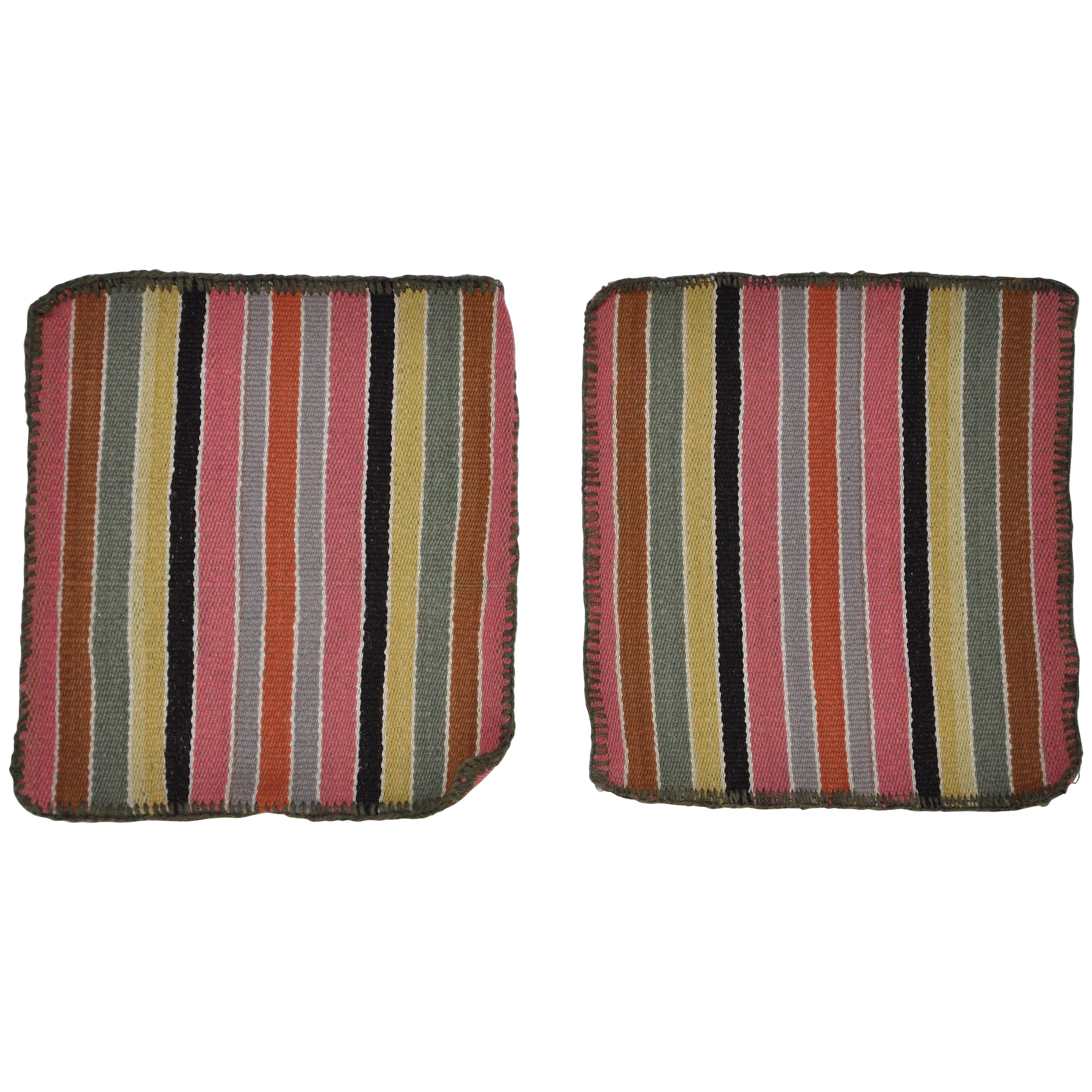 Vintage Multi-Color Ethnic Place Matts from Peru For Sale